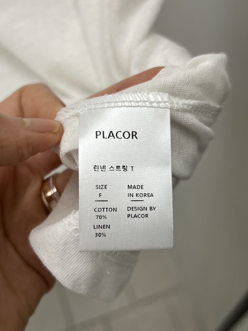 REGULARLY/PLACOR韓國直郵女裝新品休閑時尚推薦T恤亞麻REGULARLY/PLACORT恤
