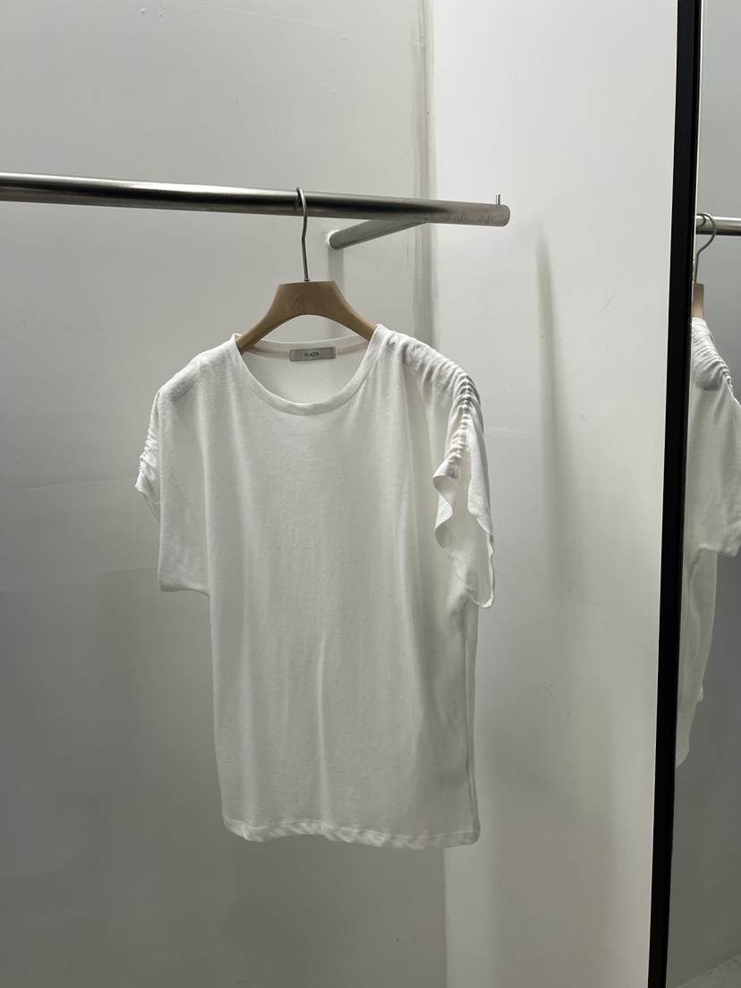 REGULARLY/PLACOR韓國直郵女裝新品休閑時尚推薦T恤亞麻REGULARLY/PLACORT恤圖色2