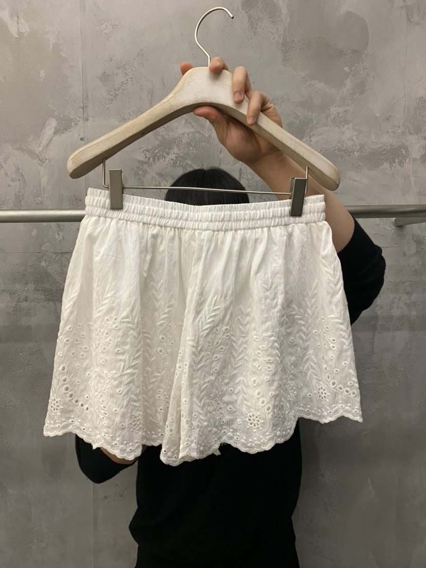 THE VETIVER-A韓國東大門代購女士新品推薦26夏季短褲刺繡VETIVER短褲