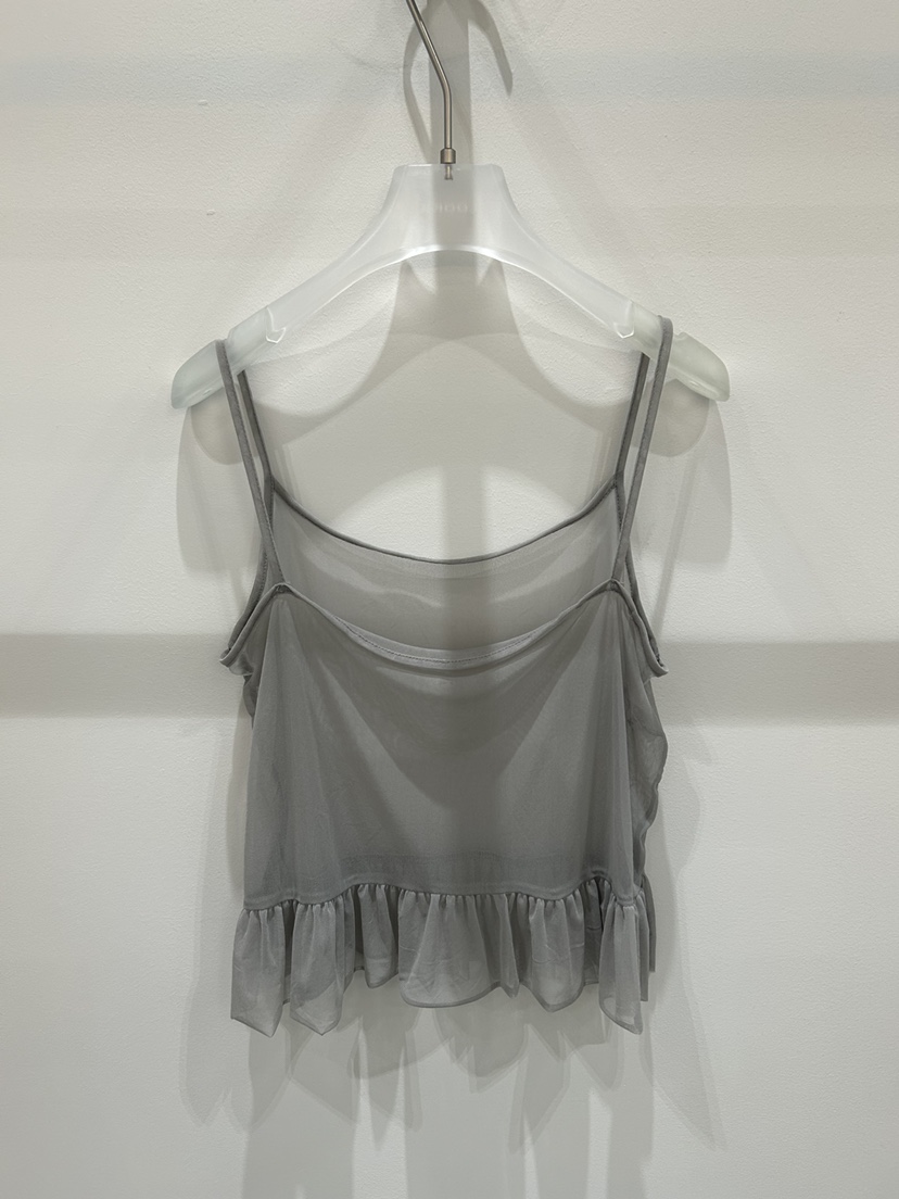 LOOKK/MIMME韓國東大門直郵女士新品熱賣吊帶背心網眼無袖LOOKK/MIMME吊帶/背心
