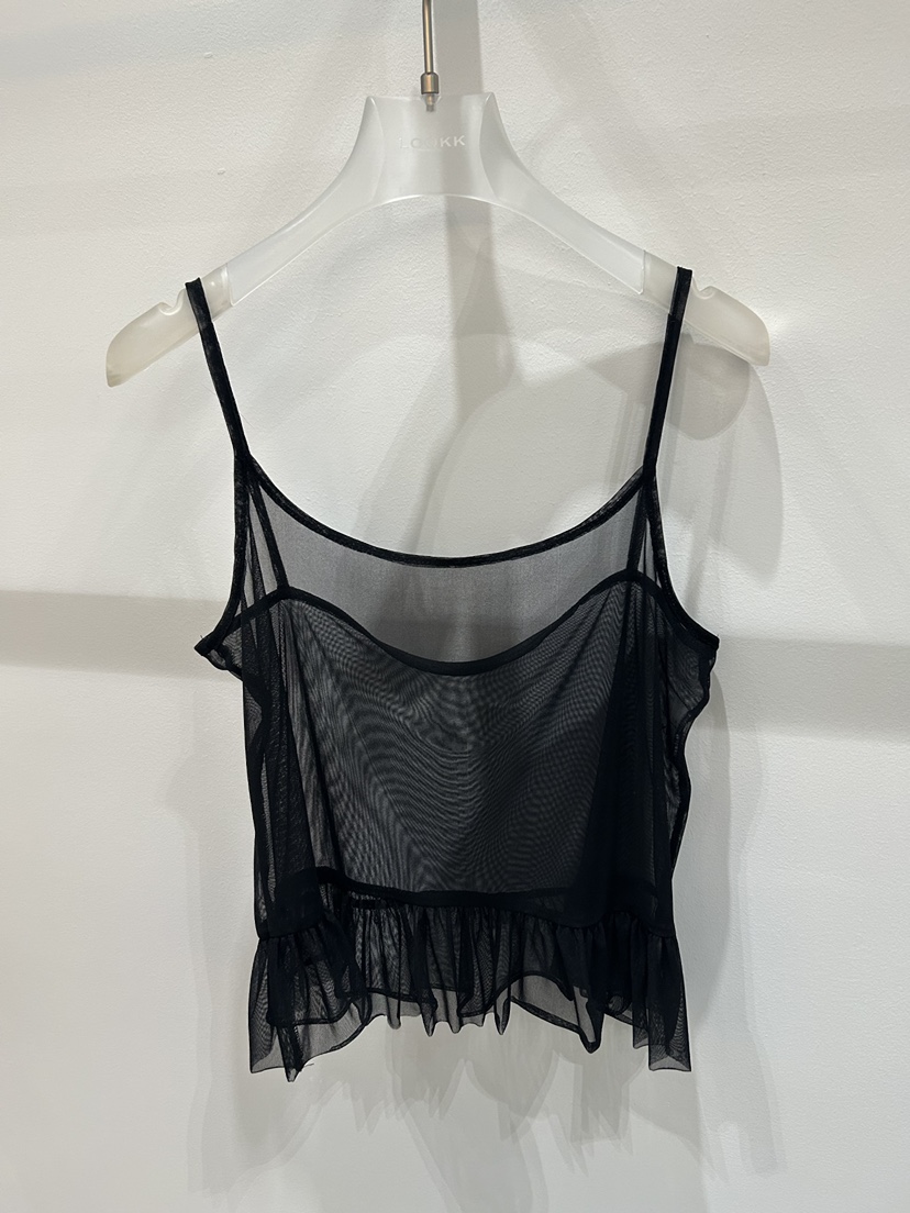 LOOKK/MIMME韓國東大門直郵女士新品熱賣吊帶背心網眼無袖LOOKK/MIMME吊帶/背心圖色2