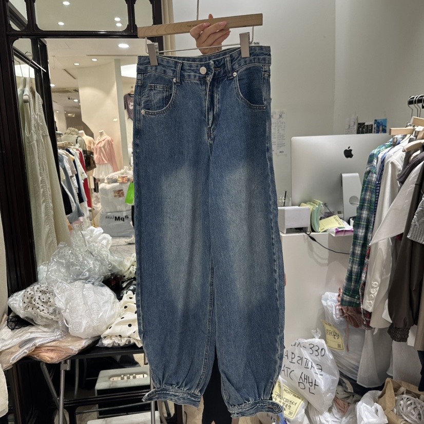 THEMORYPARK韓國直郵女裝新品熱賣人氣推薦時尚休閑牛仔褲THE MORY PARK牛仔褲圖色1