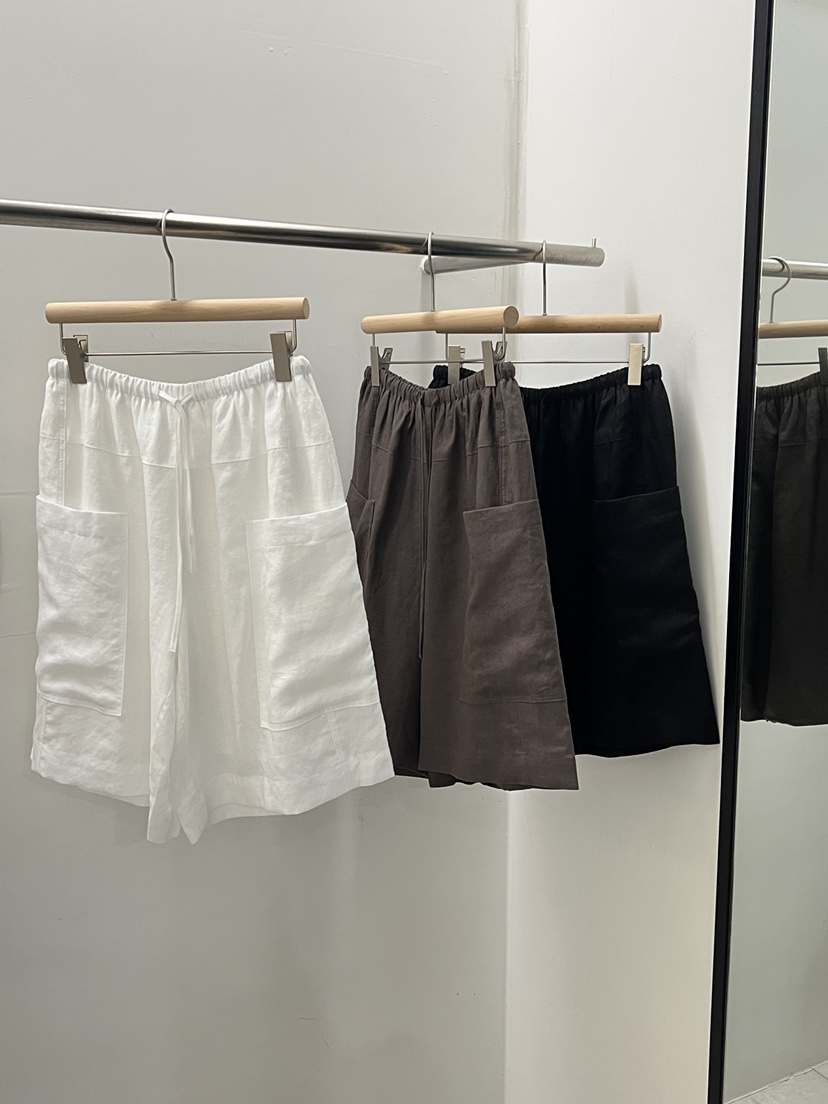 REGULARLY/PLACOR韓國直郵女士新品休閑人氣時尚短褲亞麻REGULARLY/PLACOR短褲