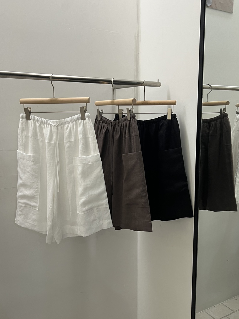 REGULARLY/PLACOR韓國直郵女士新品休閑人氣時尚短褲亞麻REGULARLY/PLACOR短褲