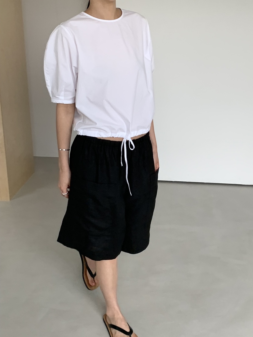 REGULARLY/PLACOR韓國直郵女士新品休閑人氣時尚短褲亞麻REGULARLY/PLACOR短褲