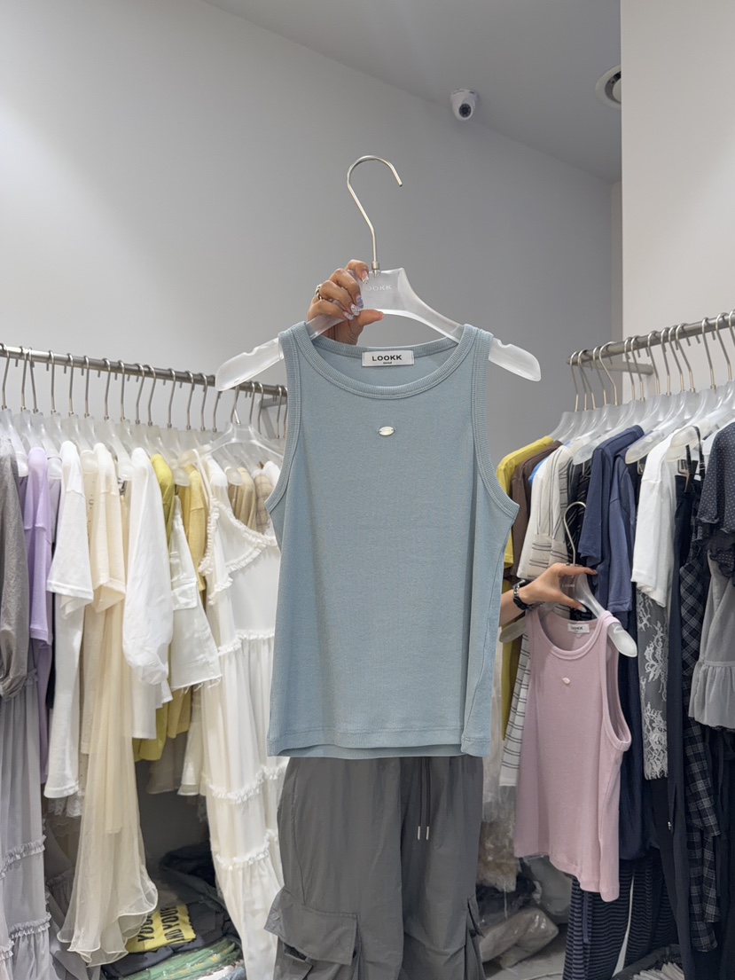 LOOKK/MIMME韓國直郵女士新款時尚休閑推薦吊帶背心無袖LOOKK/MIMME吊帶/背心圖色3