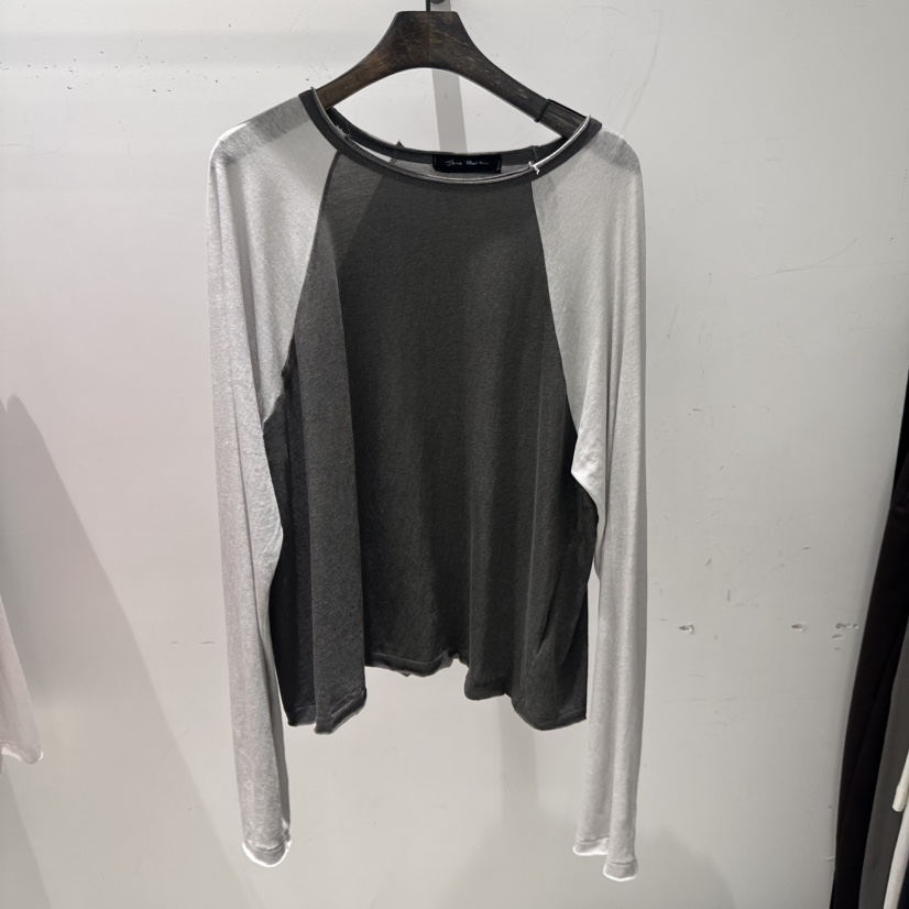 JANE BIRKIN東大門實拍韓國女裝新品人氣休閑長袖T恤插肩JANE BIRKIN設計師品牌長袖T恤圖色3
