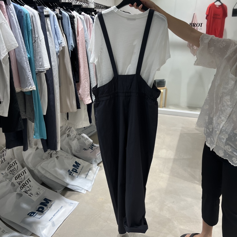 BROT韓國直郵女裝新品人氣26夏季休閑時尚背帶褲不含內搭BROT背帶褲