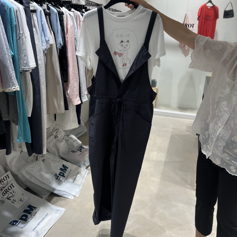 BROT韓國直郵女裝新品人氣26夏季休閑時尚背帶褲不含內搭BROT背帶褲圖色2