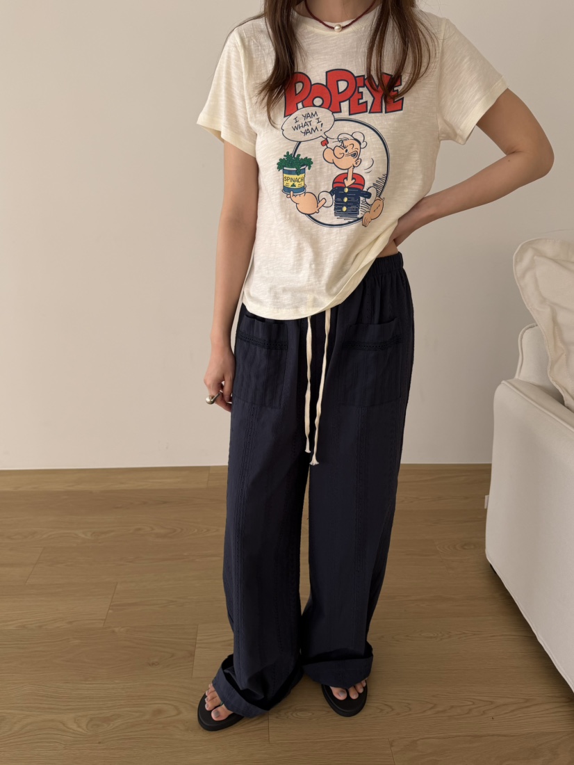 PEBBLE韓國直郵女士新款時尚熱賣推薦休閑人氣26夏季休閑褲PEBBLE休閑褲
