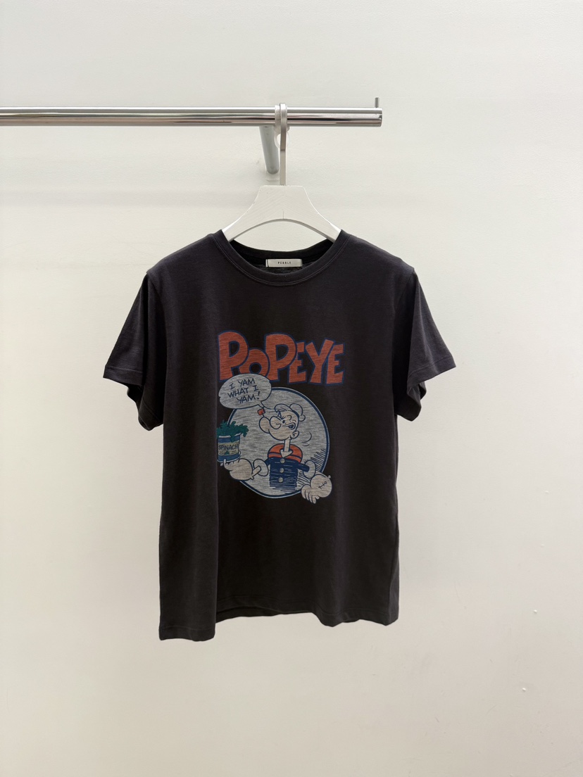 PEBBLE韓國直郵女裝新品人氣26夏季推薦時尚熱賣休閑T恤PEBBLET恤圖色1