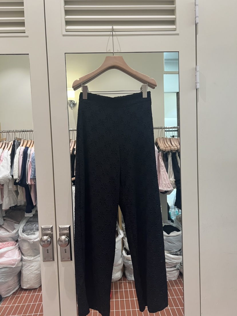 BE&amp;BE韓國東大門直郵女士新品熱賣休閑時尚休閑褲蕾絲BE&be休閑褲圖色1