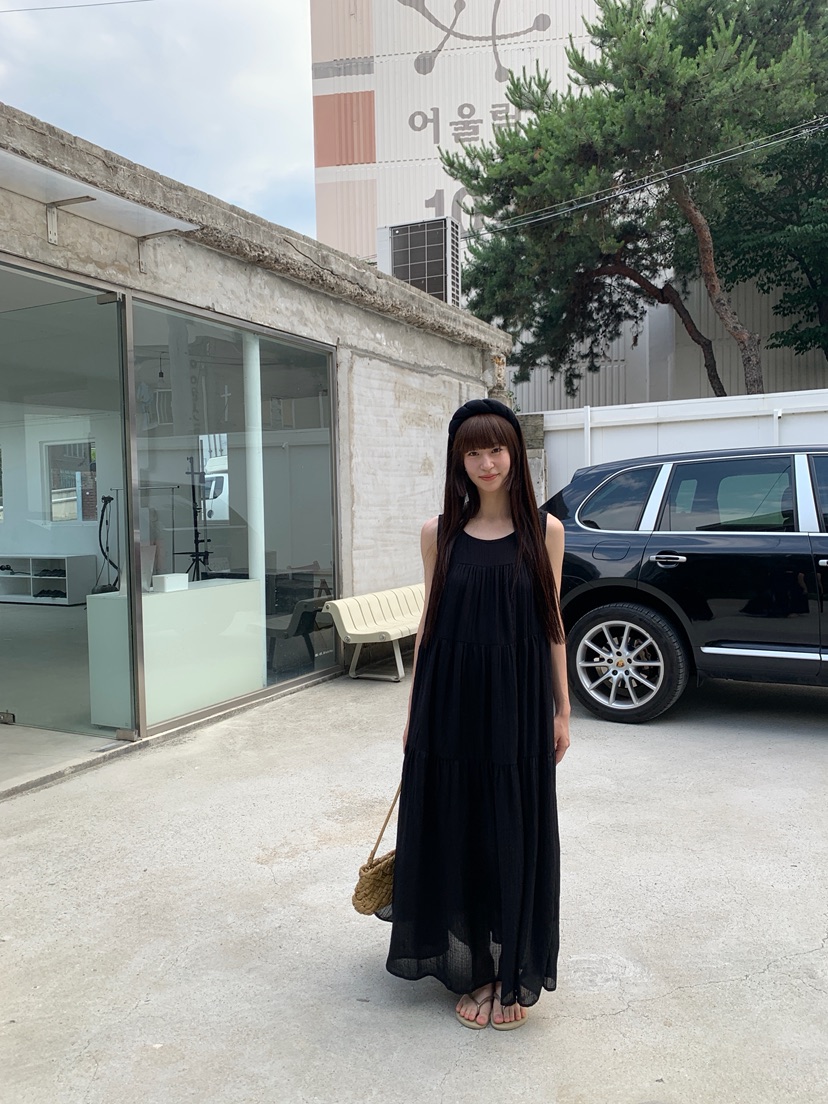 LOGARDEN韓國直郵實拍女士新款推薦休閑時尚人氣連衣裙OPSLO GARDEN連衣裙