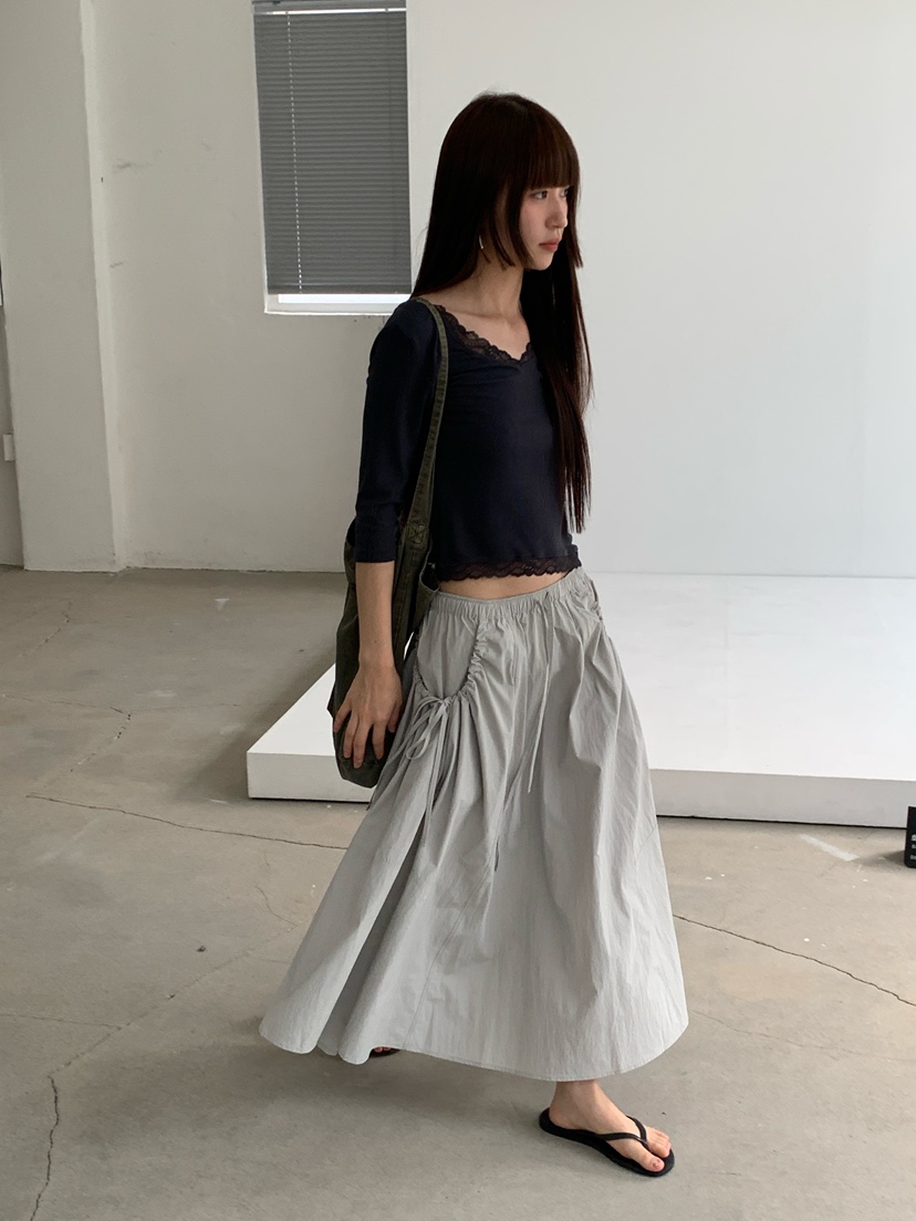 LOGARDEN韓國代購女裝新款推薦熱賣休閑26夏季人氣時尚長裙LO GARDEN長裙