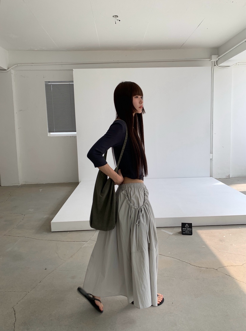 LOGARDEN韓國代購女裝新款推薦熱賣休閑26夏季人氣時尚長裙LO GARDEN長裙