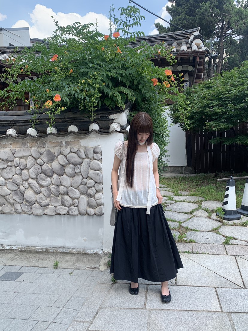 LOGARDEN韓國代購女裝新款推薦熱賣休閑26夏季人氣時尚長裙LO GARDEN長裙