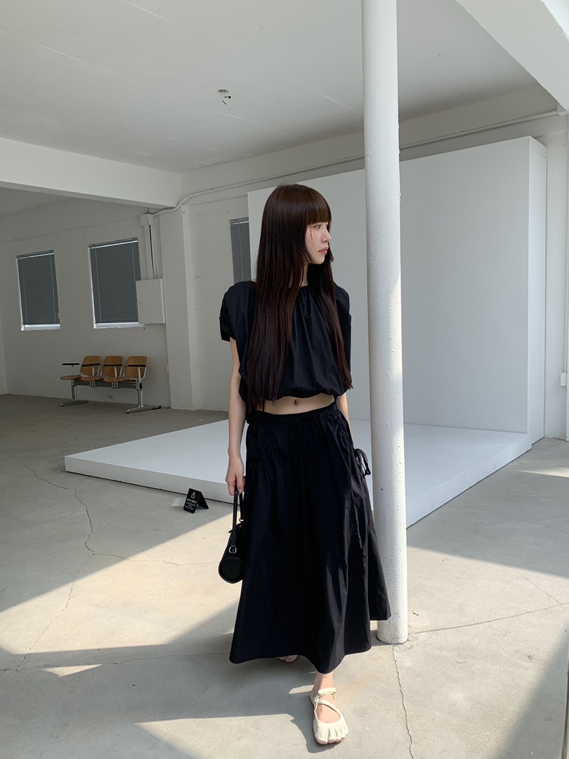 LOGARDEN韓國代購女裝新款推薦熱賣休閑26夏季人氣時尚長裙LO GARDEN長裙圖色1