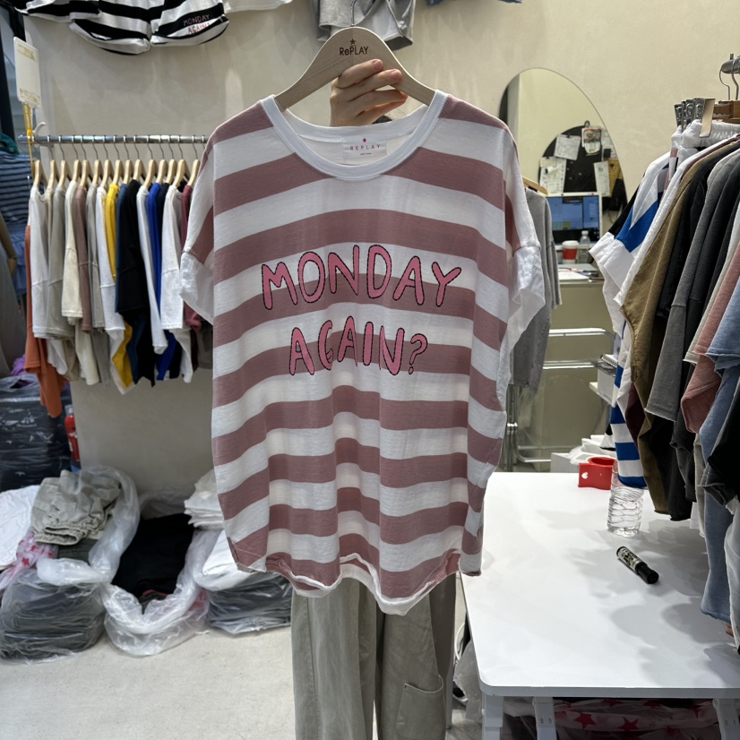 REPLAY東大門實拍韓國女裝新品熱賣26夏季休閑推薦人氣T恤REPLAYT恤圖色1