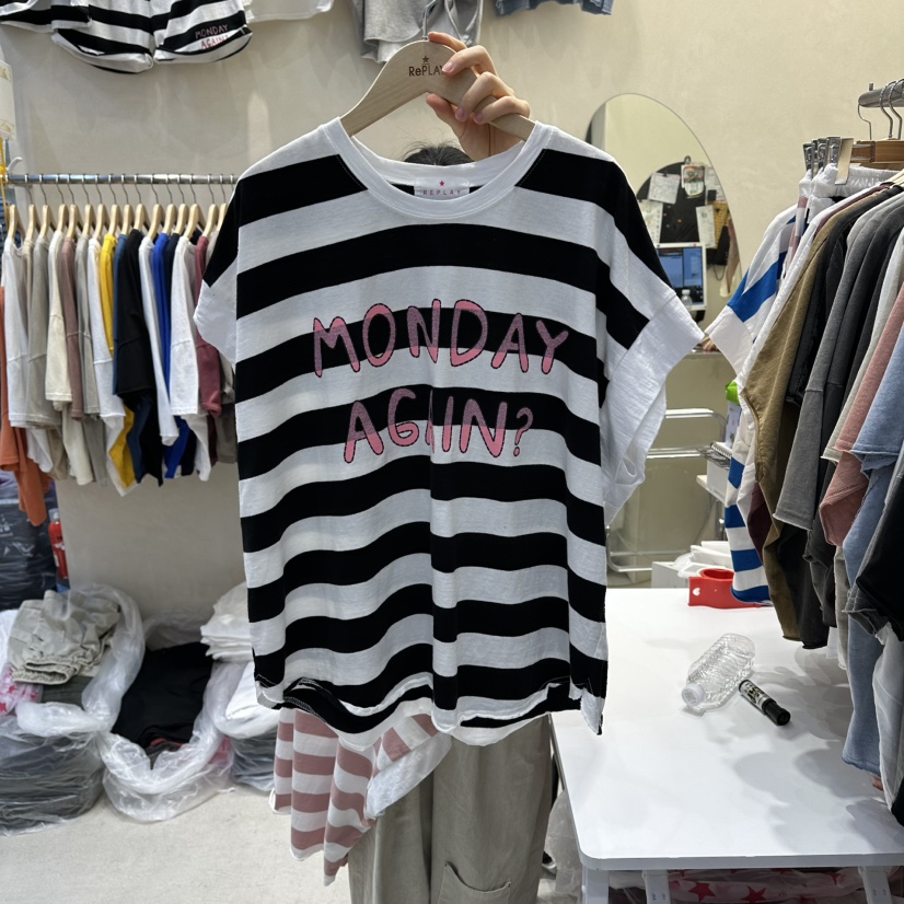REPLAY東大門實拍韓國女裝新品熱賣26夏季休閑推薦人氣T恤REPLAYT恤圖色2