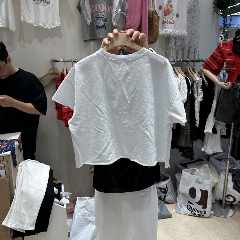 UNDERSTAR_VINTAGE東大門實拍韓國女裝新品休閑時尚T恤無袖UNDERSTAR_VINTAGET恤