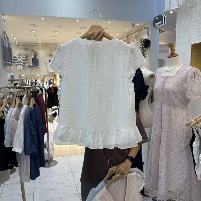 SYMPHONY韓國直郵實拍女士新品時尚熱賣人氣推薦襯衫蕾絲衫SYMPHONY襯衫/蕾絲衫