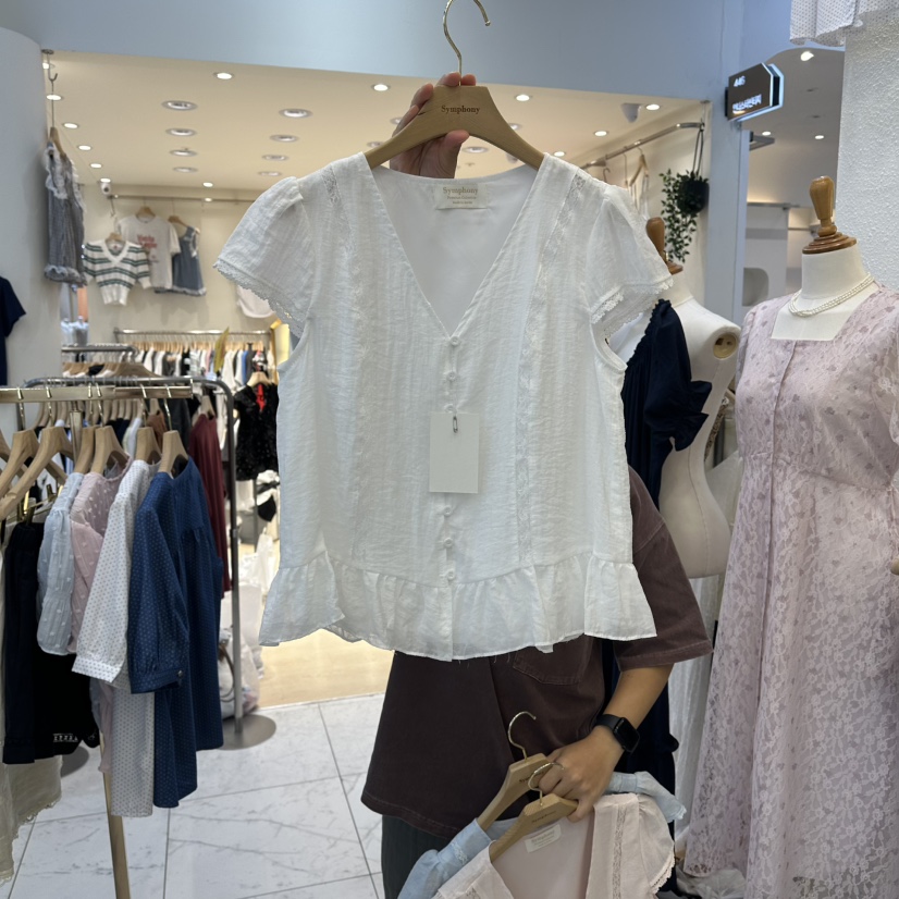 SYMPHONY韓國直郵實拍女士新品時尚熱賣人氣推薦襯衫蕾絲衫SYMPHONY襯衫/蕾絲衫圖色3