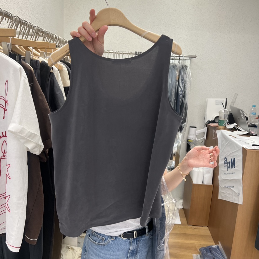 ROMANTICIZE韓國直郵實拍女裝新品推薦熱賣吊帶背心水洗無袖ROMANTICIZE吊帶/背心