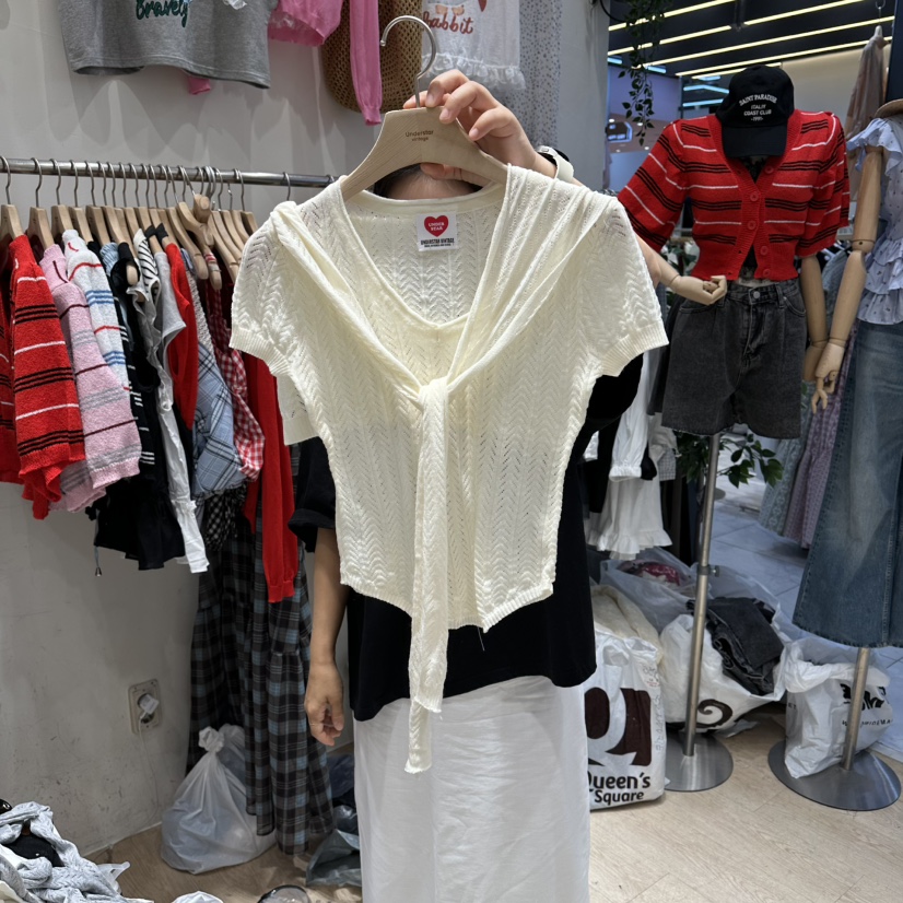 UNDERSTAR_VINTAGE韓國東大門直郵女士新款時尚套裝披肩套裝圍巾UNDERSTAR_VINTAGE套裝圖色1