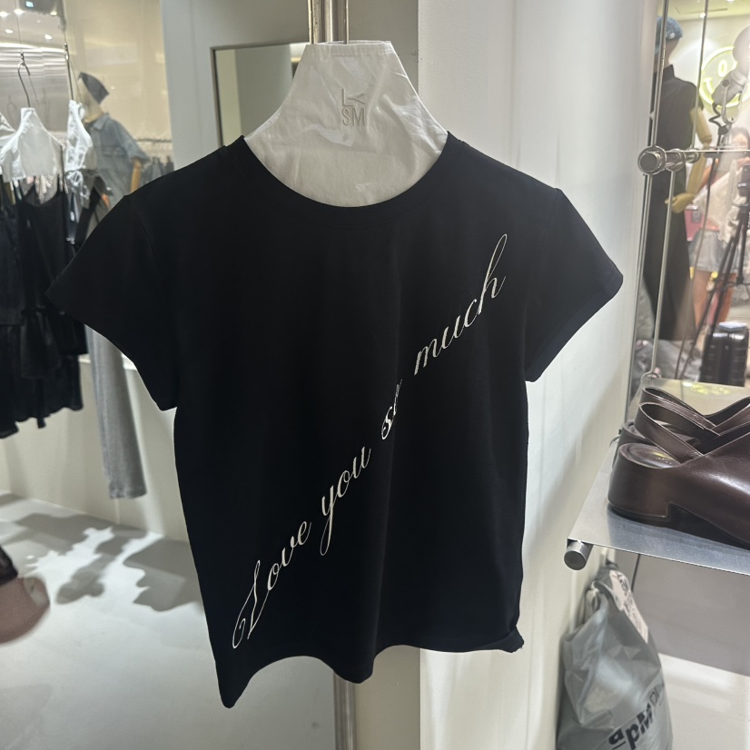LOVE YOU SO MUCH/MORE THAN YESTERDAY東大門實拍韓國女裝新品26夏季T恤LYSM/MORE THAN YESTERDAYT恤圖色2