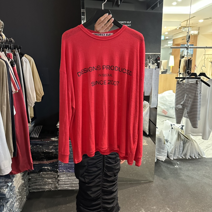 ELF-L韓國東大門代購女士新品26夏季熱賣人氣時尚長袖T恤PROJECT ELF/ELF-L長袖T恤圖色2
