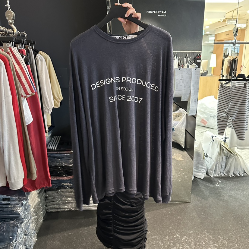 ELF-L韓國東大門代購女士新品26夏季熱賣人氣時尚長袖T恤PROJECT ELF/ELF-L長袖T恤圖色4