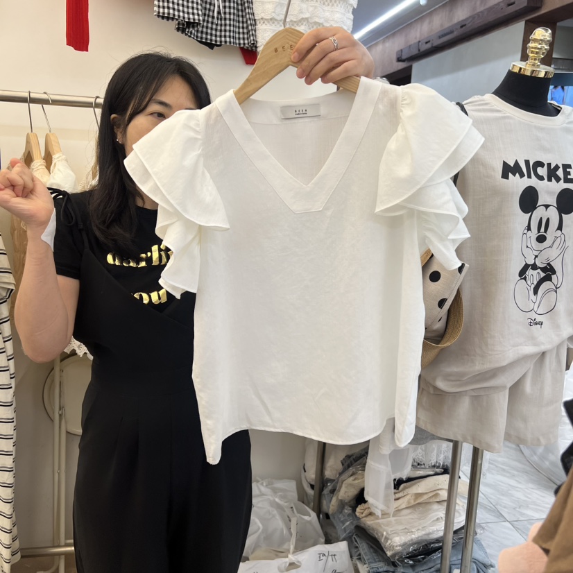 BEEN-A東大門實拍韓國女裝新款熱賣休閑26夏季襯衫蕾絲衫BEEN-A襯衫/蕾絲衫圖色1