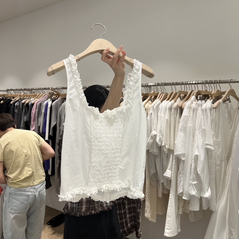 SELF SERVICE韓國東大門直郵女裝新品人氣熱賣休閑吊帶背心SELF SERVICE吊帶/背心