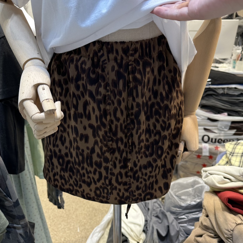 HEIL韓國東大門代購女士新品熱賣半身裙中短裙迷你裙豹紋HEIL半身裙/中短裙圖色1
