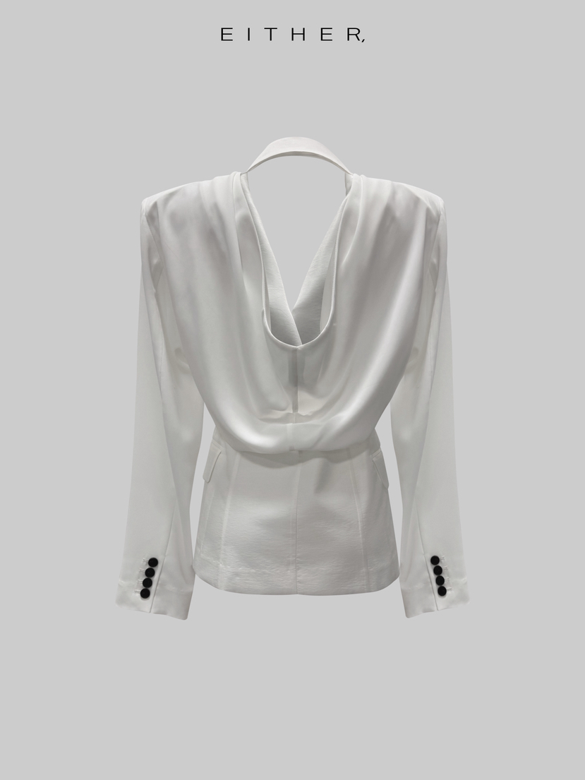 EITHER韓國直郵女裝新品26夏季熱賣推薦時尚西裝西服露背EITHER西裝/西服