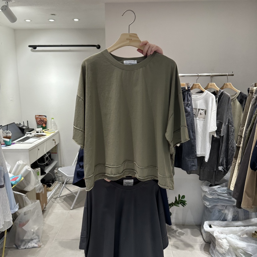 IN KIRA韓國直郵女裝新款26夏季熱賣休閑時尚推薦人氣T恤IN KIRAT恤圖色3