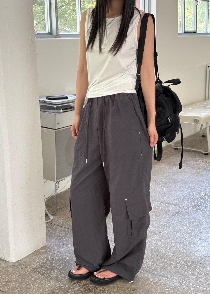 Verbena韓國直郵女裝新款時尚26夏季熱賣人氣休閑褲工裝褲Verbena休閑褲