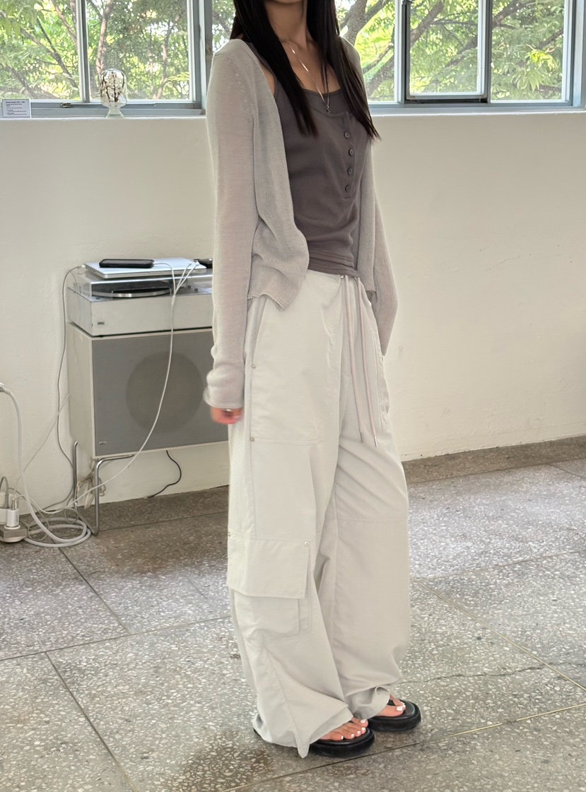 Verbena韓國直郵女裝新款時尚26夏季熱賣人氣休閑褲工裝褲Verbena休閑褲