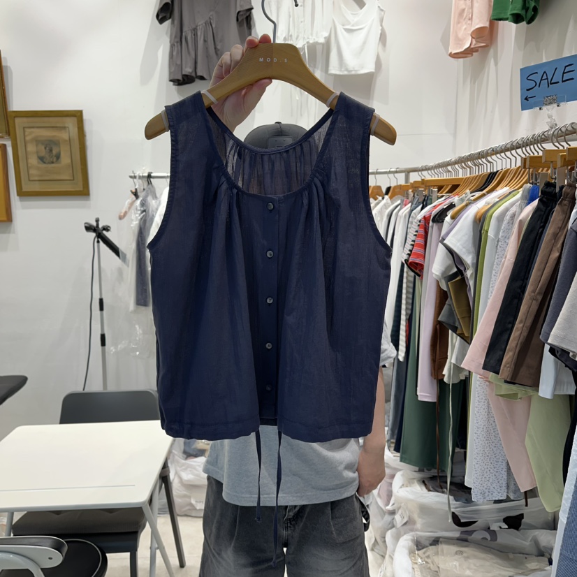 MODS-Q東大門實拍韓國女士新品休閑人氣26夏季吊帶背心無袖MODS-Q吊帶/背心圖色2