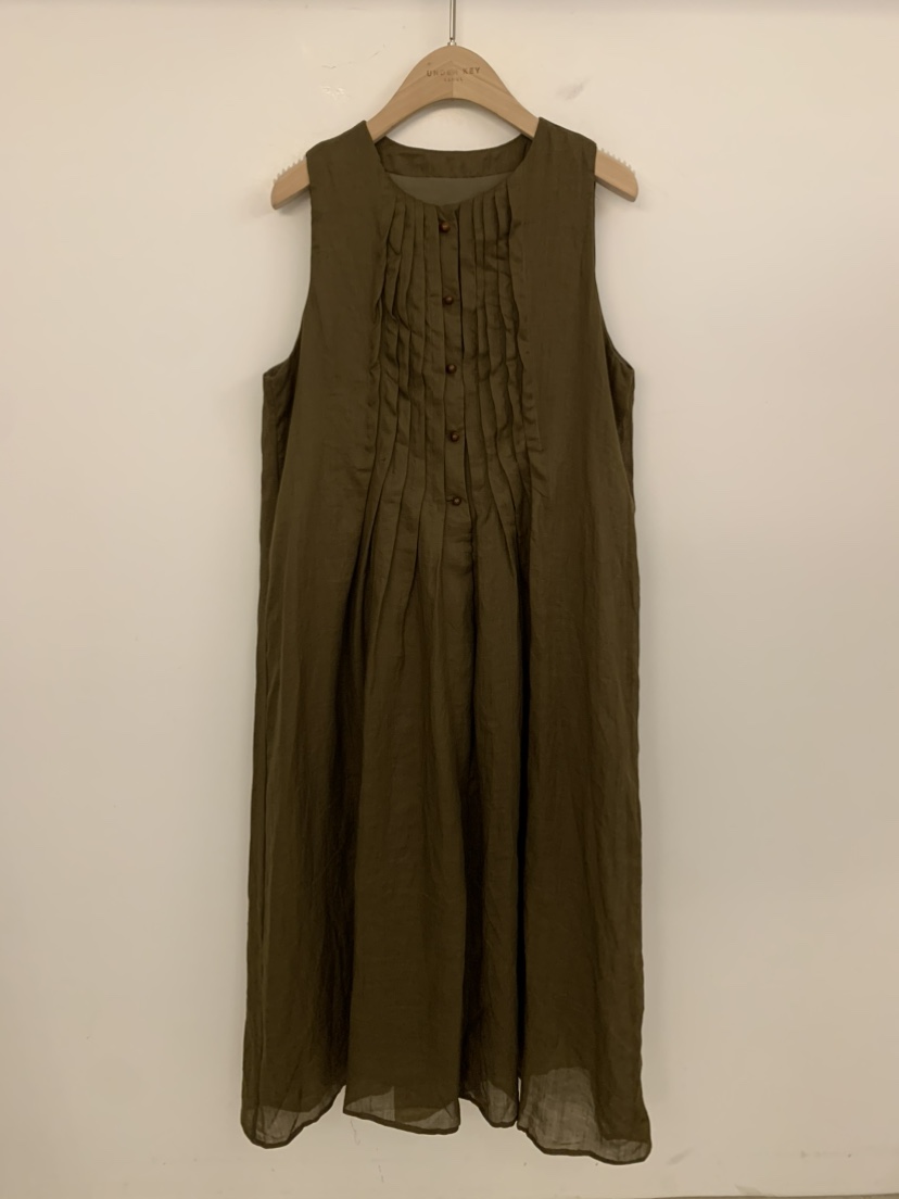 UNDER KEY韓國代購女士新品26夏季人氣時尚連衣裙亞麻布UNDER KEY連衣裙圖色2