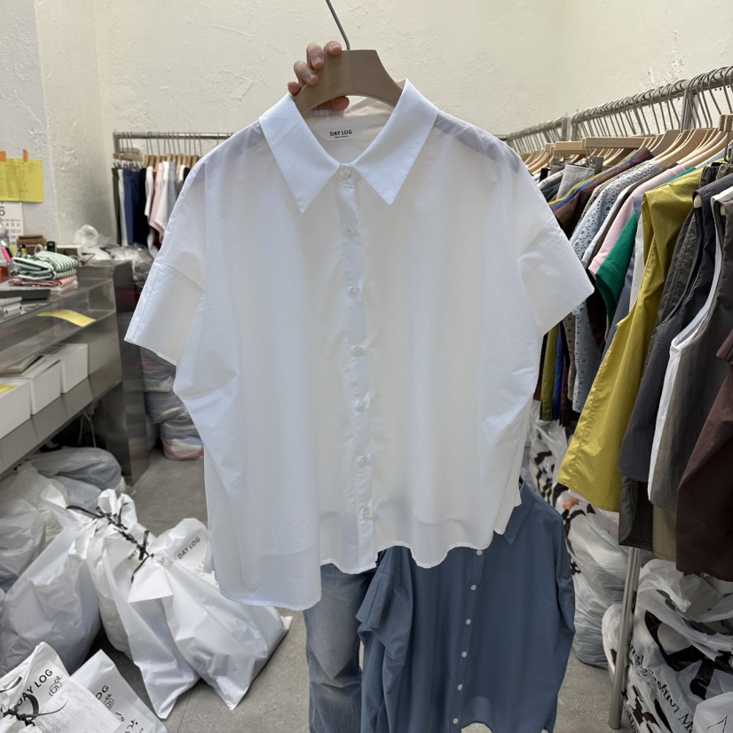 DA YLOG韓國直郵女士新品推薦26夏季休閑人氣襯衫蕾絲衫棉DA YLOG襯衫/蕾絲衫圖色1