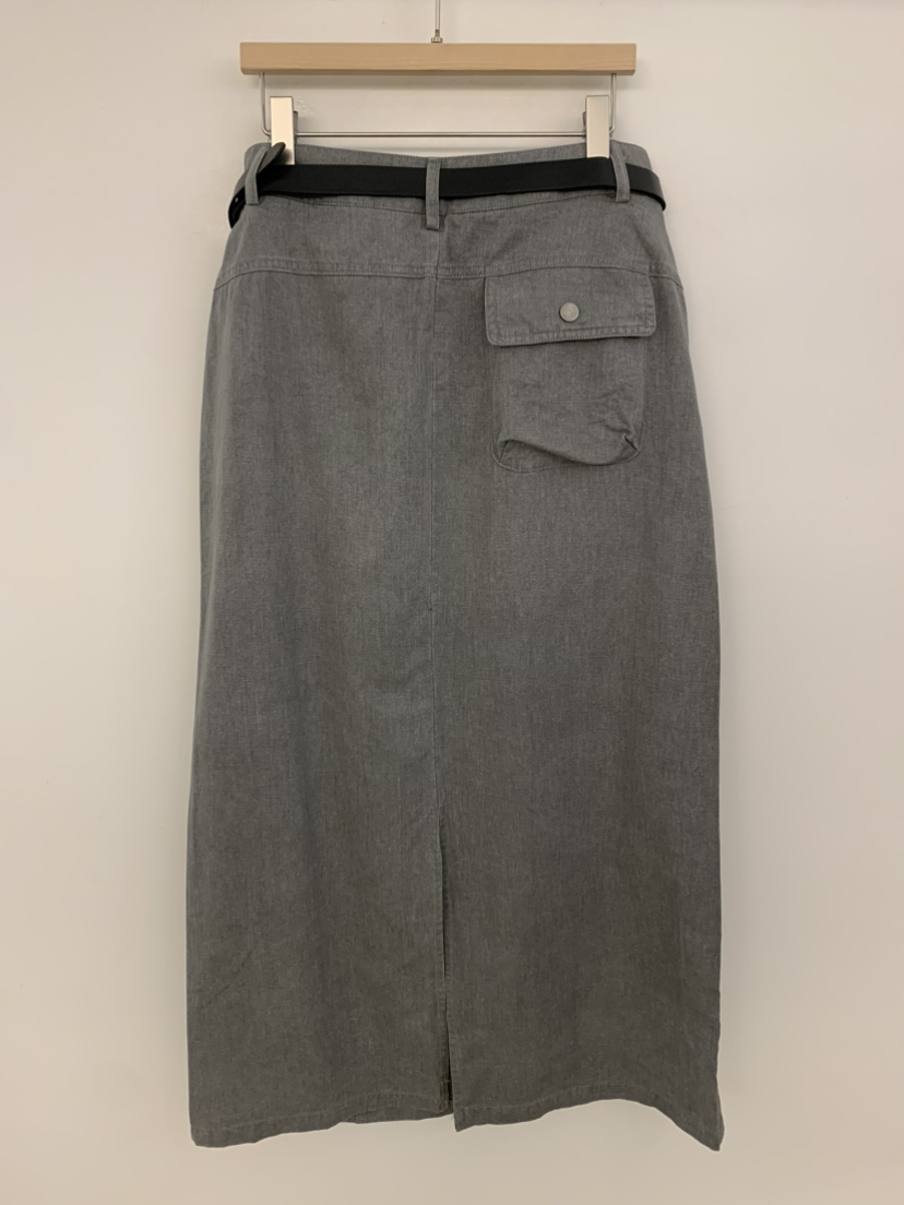 UNDER KEY韓國東大門直郵女裝新品26夏季熱賣長裙含腰帶UNDER KEY長裙
