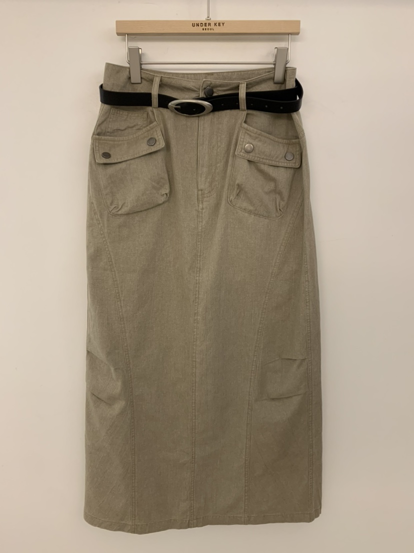 UNDER KEY韓國東大門直郵女裝新品26夏季熱賣長裙含腰帶UNDER KEY長裙圖色1