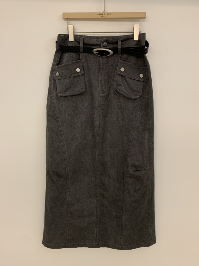 UNDER KEY韓國東大門直郵女裝新品26夏季熱賣長裙含腰帶UNDER KEY長裙圖色2