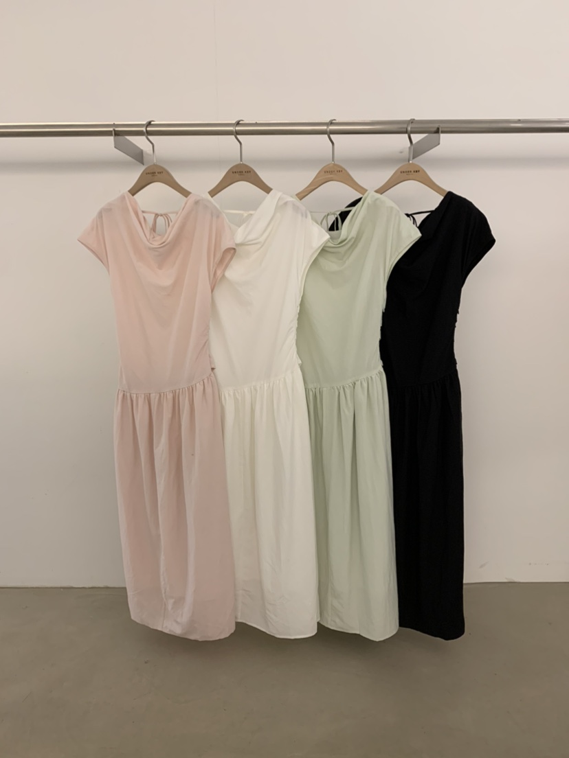 UNDER KEY韓國直郵女士新品26夏季時尚連衣裙亞麻布絲帶UNDER KEY連衣裙