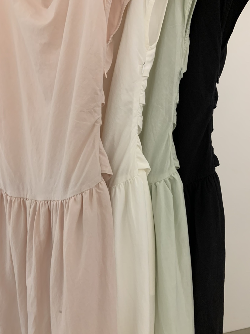 UNDER KEY韓國直郵女士新品26夏季時尚連衣裙亞麻布絲帶UNDER KEY連衣裙