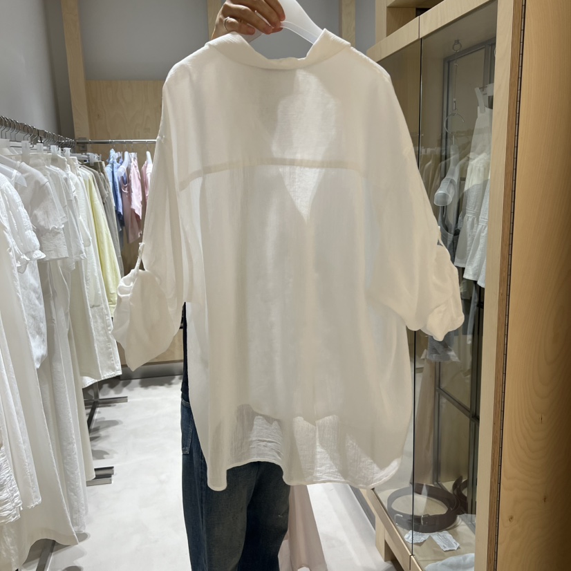 DEUO韓國代購女士新款休閑時尚26夏季襯衫蕾絲衫不含內搭DEUO襯衫/蕾絲衫
