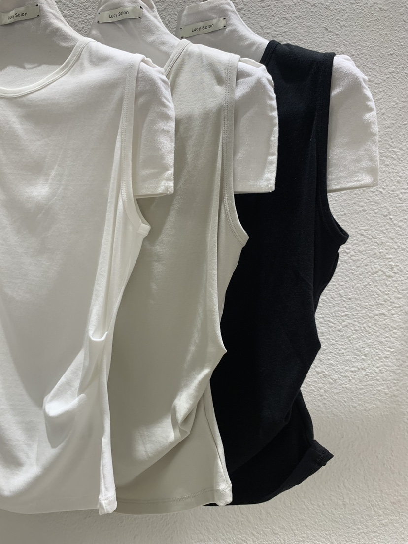 LUCY SALON韓國直郵實拍女裝新品時尚休閑推薦吊帶背心無袖LUCY SALON吊帶/背心