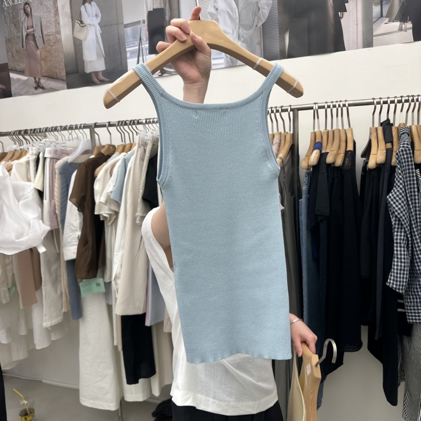 MER東大門實拍韓國女士新品時尚26夏季人氣推薦吊帶背心無袖MER/ANGELO BIANCO吊帶/背心