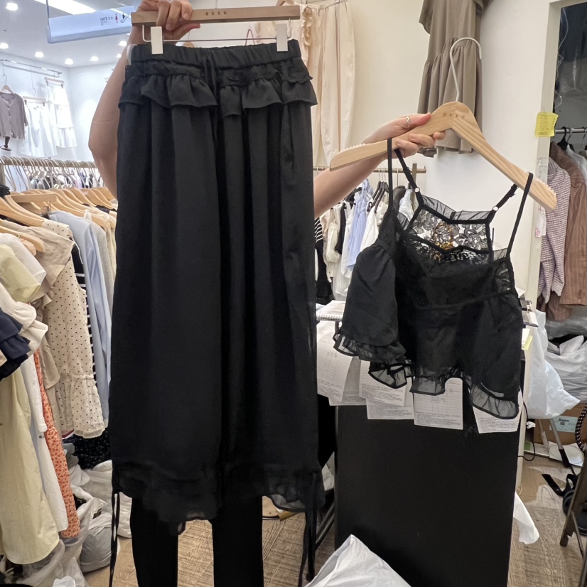 BEEN-A韓國東大門代購女裝新品人氣26夏季套裝褶裥無袖套裝BEEN-A套裝圖色2